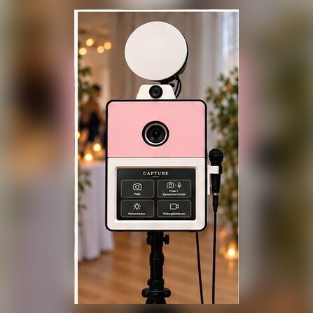 CAPTURE Fotobox mit rosa Front